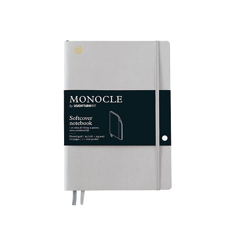 Notizbuch B Monocle Softcover Nummerierte Seiten Light Grey