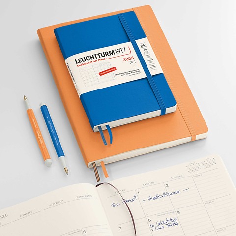 Monatsplaner mit Notizbuch 2025, Deutsch
