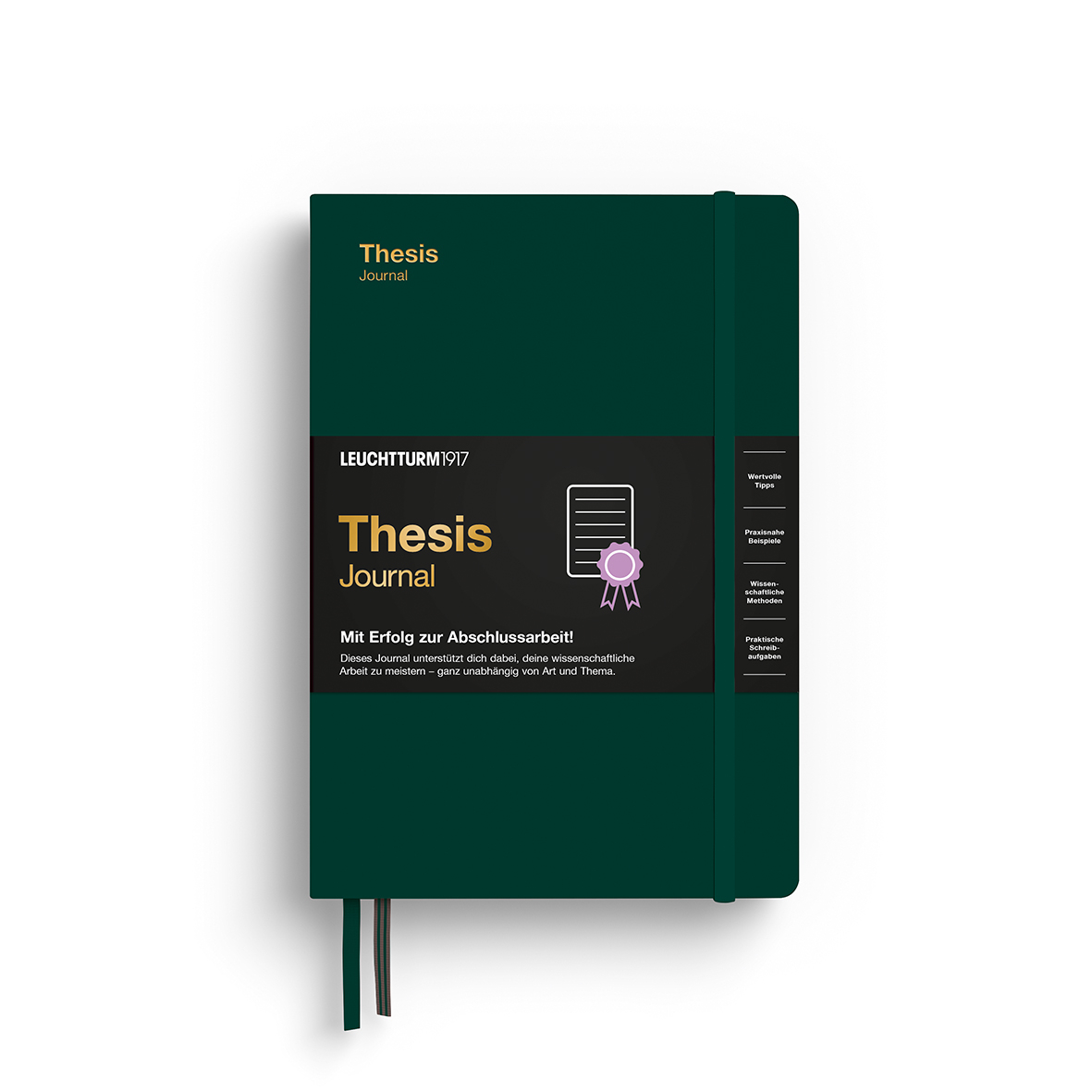 Thesis Journal Medium (A5), Forest Green, Deutsch