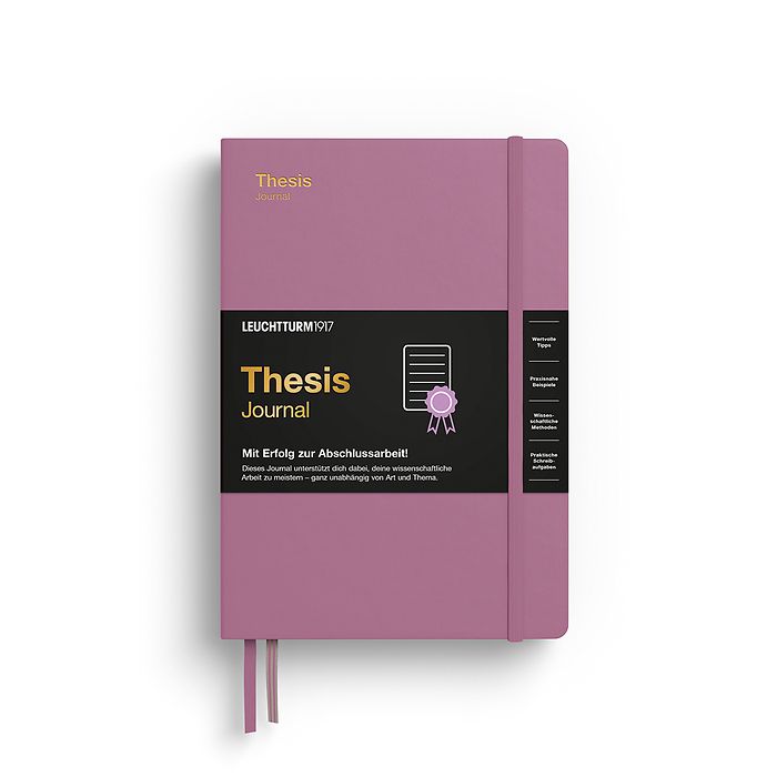 Thesis Journal Medium (A5), Hardcover, Dusty Rose,  Deutsch