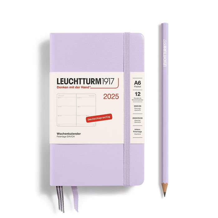 Wochenkalender Pocket (A6) 2025, Lilac, Deutsch