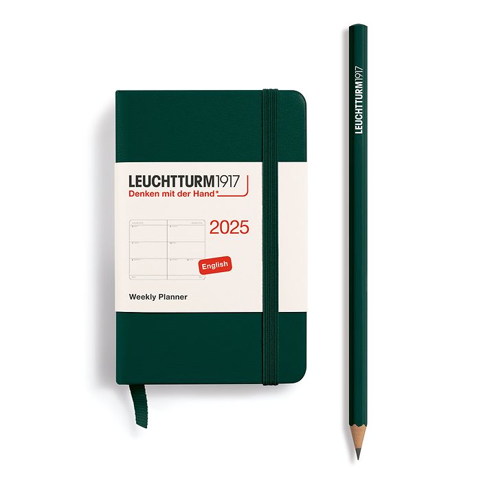 Wochenkalender Mini (A7) 2025, Forest Green, Englisch